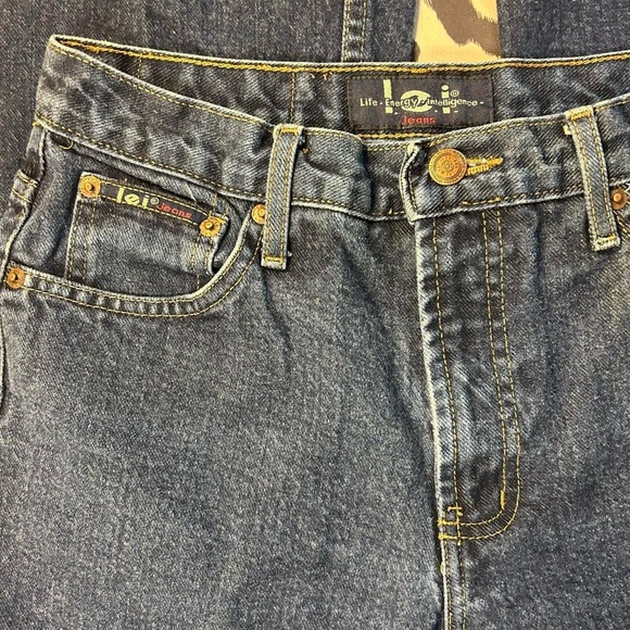 Vintage LEI Bootcut Flare Jeans – Size 9 | Dark Wash | High Rise | Y2K 90s - Picture 5 of 8